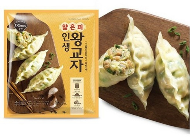 올반키친 얇은피인생왕교자 455g 총 4봉, 4개