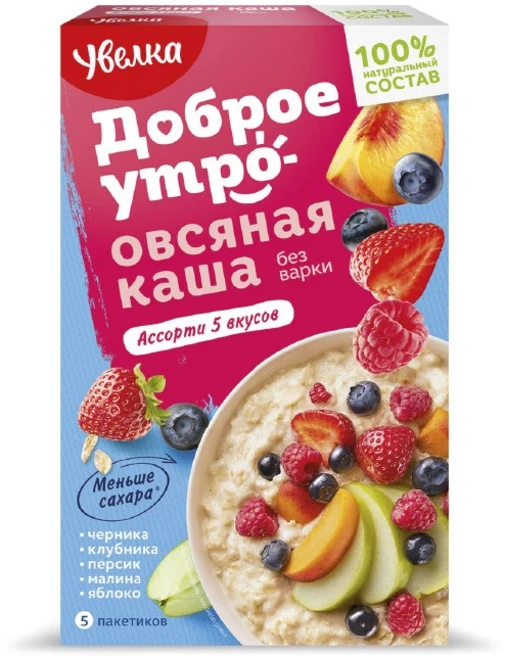 UVELKA 5 FLAVORS OATMEAL 우벨카 오트밀 5가지맛, 1개, 200g - 쿠팡