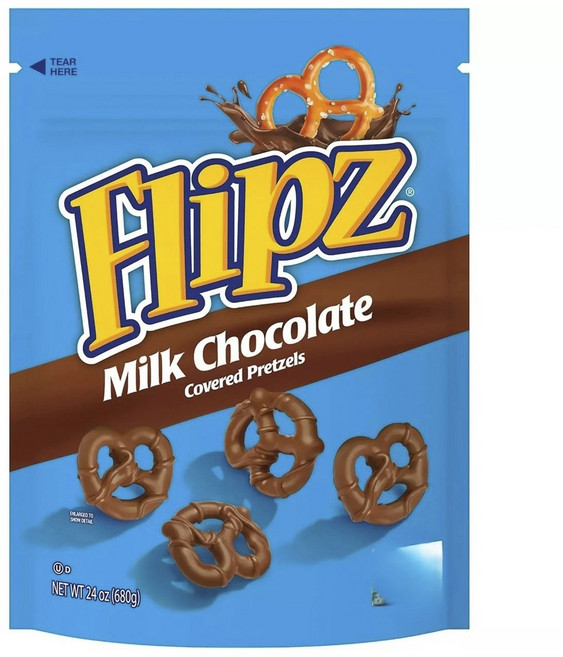 플립즈 밀크 초콜릿 커버드 프레첼, 680g, 1개