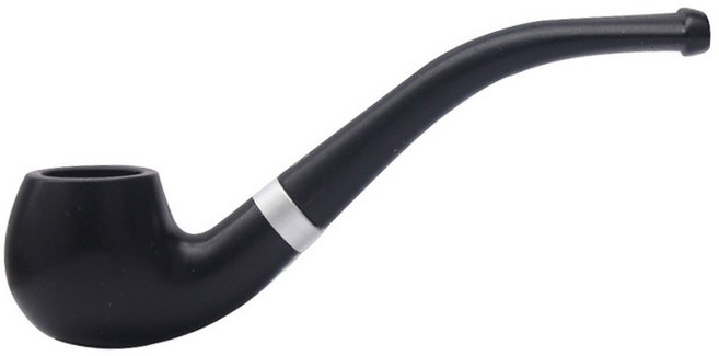 빈티지 내구성 솔리드 클래식 파이프 흡연 120mm 디자인 담배 연기 액세서리 Popular2024, 01 Black