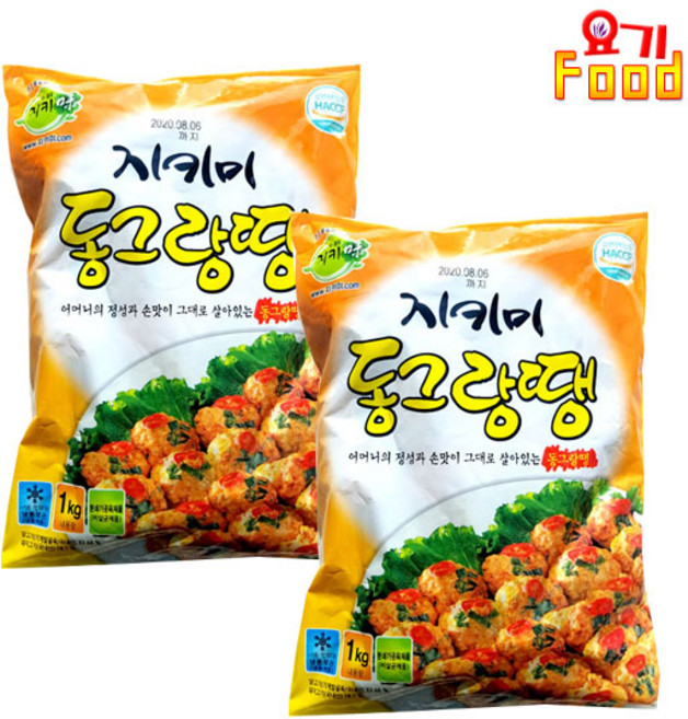 [요기푸드] 지키미 동그랑땡 1kg, 2개