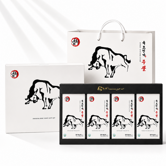 한우 육포명가 투뿔 2호 360g, 12개, 30g