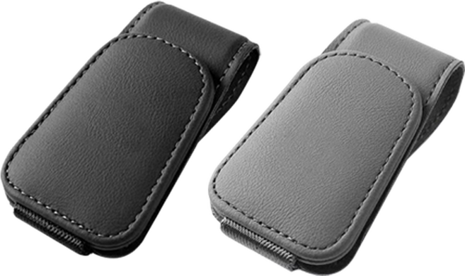 미르엘 차량용 썬글라스클립 간편한 안경 거치대 1+1, 1세트, 블랙,그레이