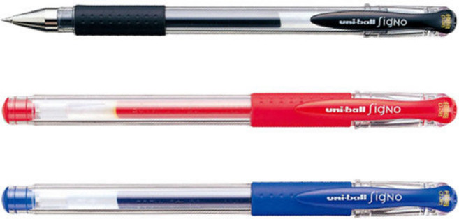 유니볼펜 시그노 0.38mm, 1개, 파랑