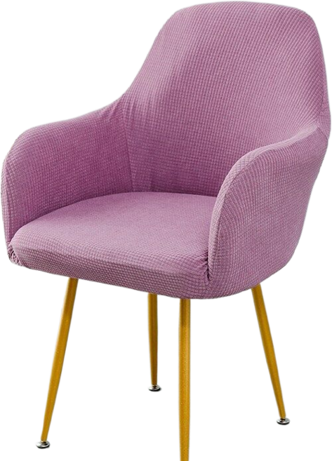 JINGHENG 의자커버 커버북유럽 식탁의자 커버 심플 대 럭셔리, T17-(높은 팔걸이)연보라