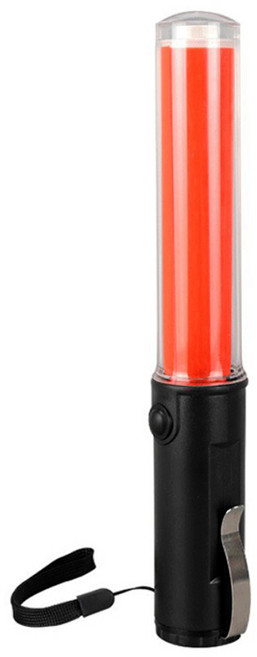 경광봉260 건전지포함 후레쉬 경광등 점등 점멸 자석부착 신호봉 안전봉 응원봉, 1개