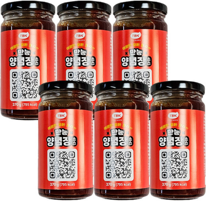 백종원의 만능양념장소스 370g, 6개