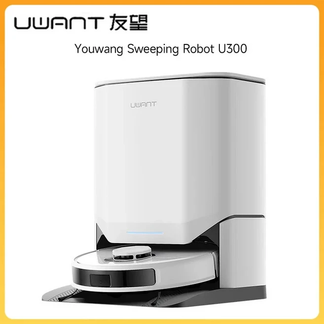 Uwant 로봇 진공청소기 U300: 24000Pa/AI 내비게이션/6단계 물세척/55dB 저소음/60 ℃ 핫워시/자동배수/, 02 EU, 01 빠른, 01 Basic Model