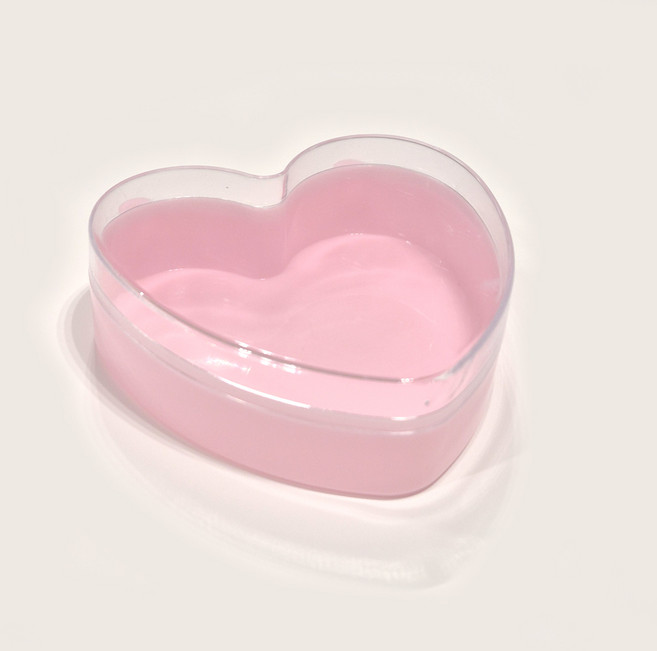 보관케이스 투명케이스 소품 구슬 비즈 보관함, 1개, 하트