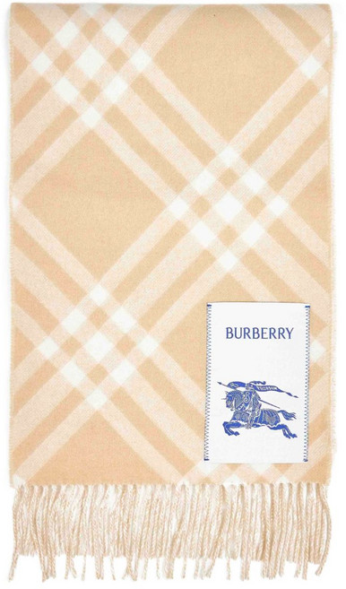 버버리 체크 패턴 캐시미어 스카프