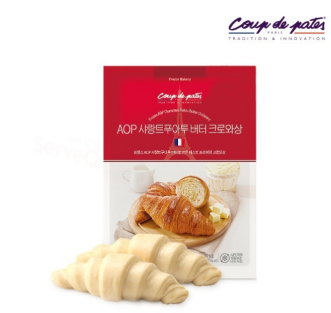 해동후바로굽는AOP 샤랑트푸아투 버터 크로아상 75g x 10개