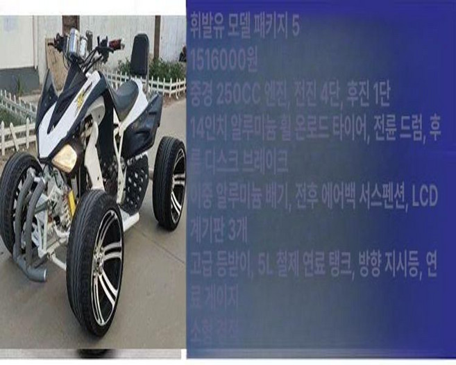 플로라323 농업용 4륜오토바이 농업용4륜오토바이국산, 대형 마스 가솔린 패키지 5, 기본 모델명/품번