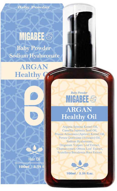 미가비 아르간 퍼퓸 헤어 오일 베이비파우더향, 100ml, 1개