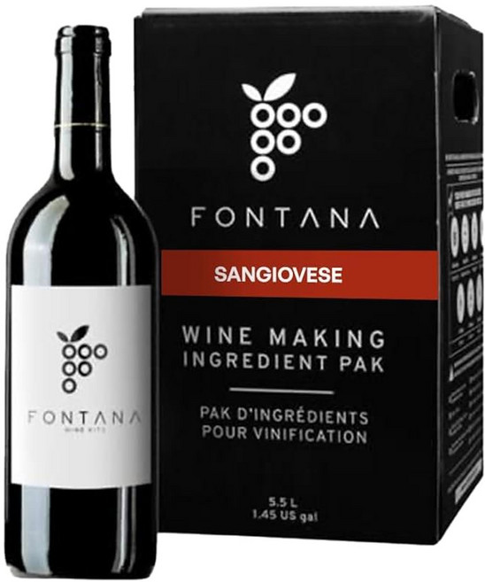 6갤런 프렌치 와인 키트 재료 diy 30병 폰타나 - 만들기 카베르네 소비뇽, It an Sangiovese, SANGIOVESE