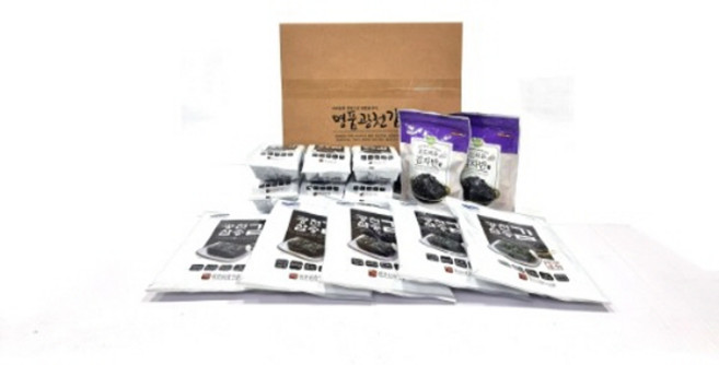 찬들마루 국내산 광천 삼송김 혼합세트 2-1호, 1개