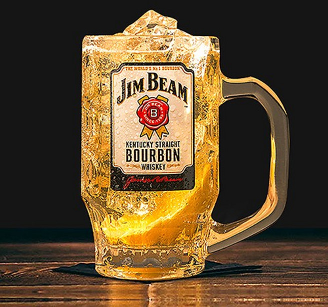 [국내발송] 일본 정품 하이볼잔 산토리 짐빔 전용잔, 1개