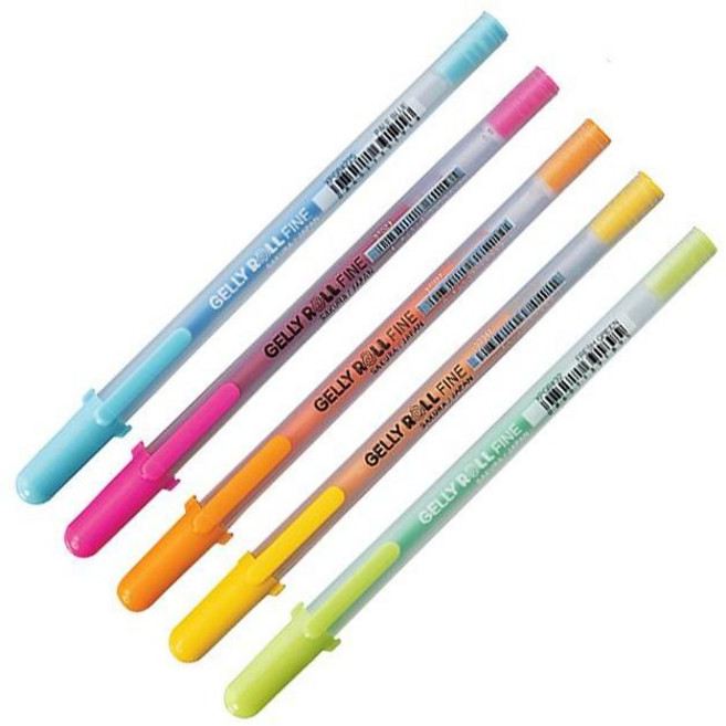 아트박스/문구앤토이스 [사쿠라] Gelly Roll 겔리롤 파인 0.6mm (12개 1타), 225 페일블루