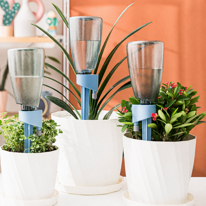 웃는살림 식물자동급수기 화분 자동 급수기, 블루, 3개