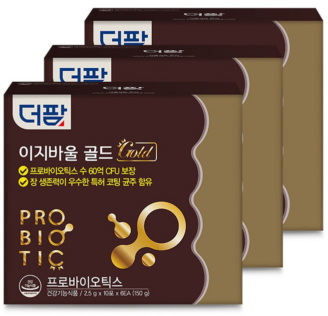 더팜 이지바울 골드 프로바이오틱스 유산균 26년 11월 12일 사용기한, 3개, 60회분