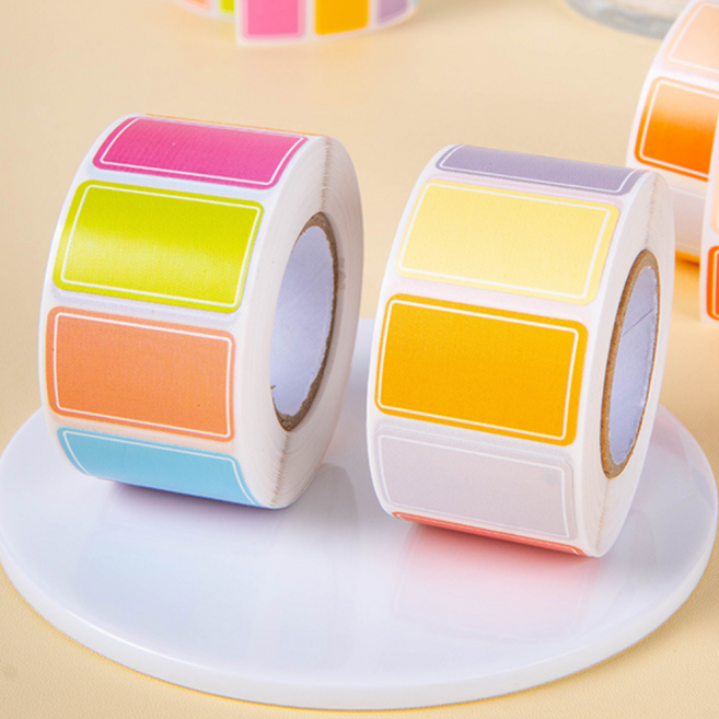 로멀리 컬러 방수 견출지 스티커, 1개, 비비드