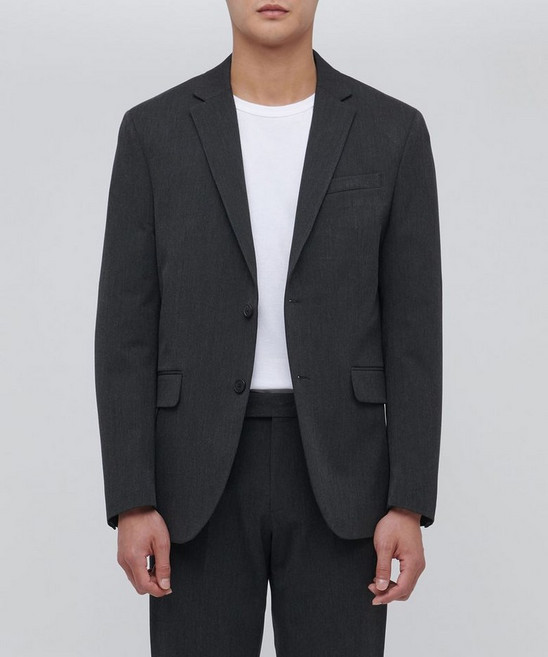 무신사 스탠다드 베이식 블레이저 차콜 그레이 498319