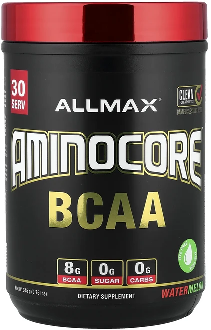 몸관리하세요 겨울입니다 ALLMAX AMINOCORE™ BCAA 수박 맛 345g(0.76lb) 특별관리진행, ALLMAXAMINOCOREBCAA수박맛345g076l, 345g, 1개 - 쿠팡