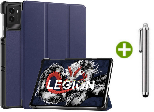 레노버탭 리전 Y700 3세대 호환 케이스 북커버 가죽 스탠드 케이스나라, 네이비, 1개