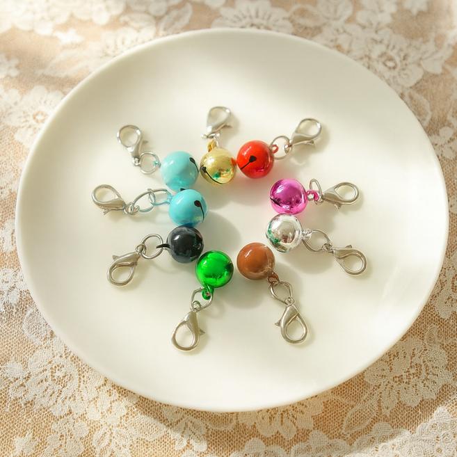 다이룸마켓 고양이 강아지 딸랑이 미니 방울 23색 세트, 1세트