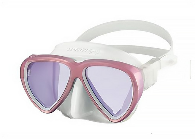 걸 GULL 만티스 LVR AR 이안식 스킨스쿠버 마스크, 페어리 핑크