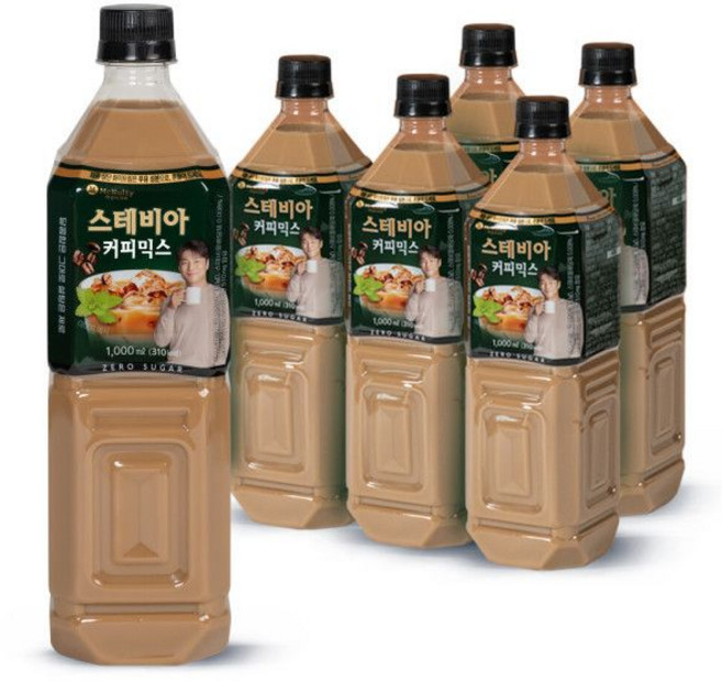 맥널티커피 스테비아 커피믹스, 1L, 6개