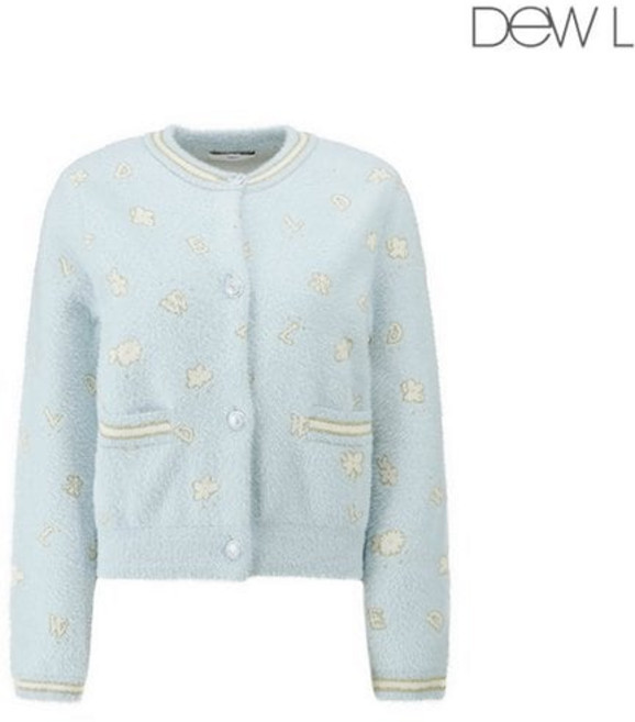 듀엘 레터링 자카드 니트 가디건 SB_D244KSL044 3015421