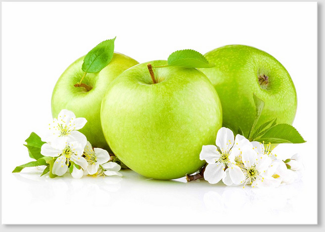 풋사과 금전운 풍수 거실 인테리어 돈 들어오는 청사과 캔버스 액자, 03.알콩달콩 풋사과