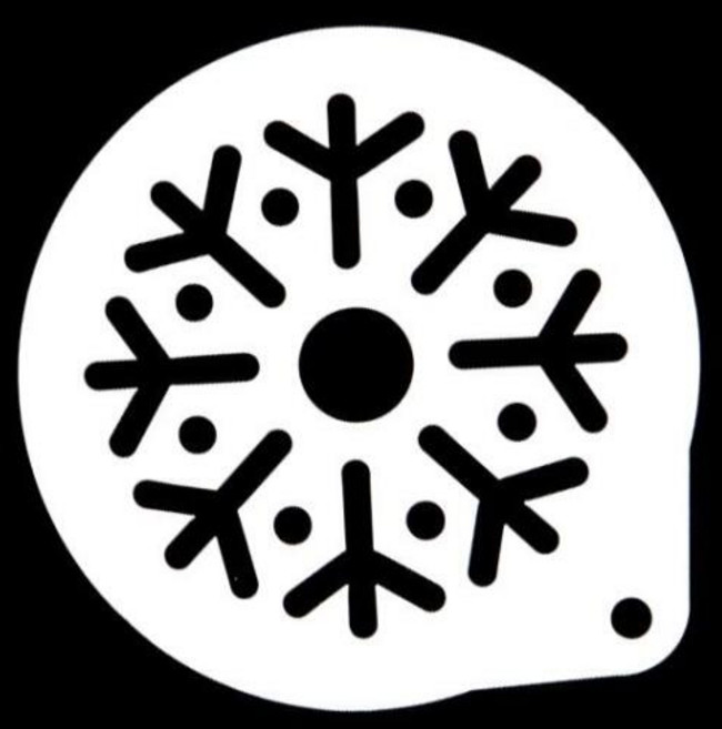 아트박스/와인앤쿡 쿠킹의정석 스텐 스텐실(눈꽃송이) 1개