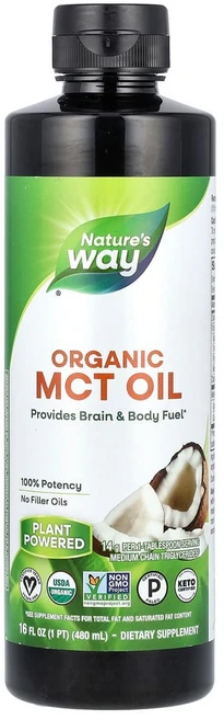 네이쳐스웨이 MCT 오일 브레인 앤 바디 퓨얼 비건 키토, 480ml, 1개 - 쿠팡