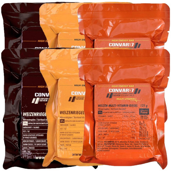 CONVAR-7 초콜릿 피넛 멀티비타민 비상식량 전투식량 MRE 씨레이션 등산행동식 x2