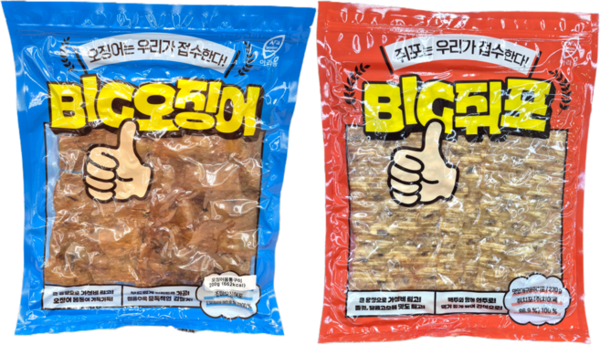 빅 오징어 몸통구이 200g + 빅 맛있게 구운 쥐취포 270g, 1