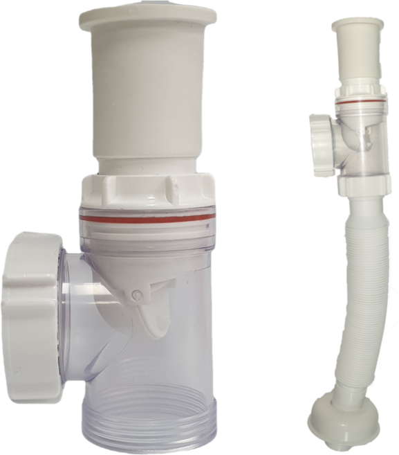 화이트 신고무트랩 s.p겸용 공구없는간편설치 세면기부속, 1개