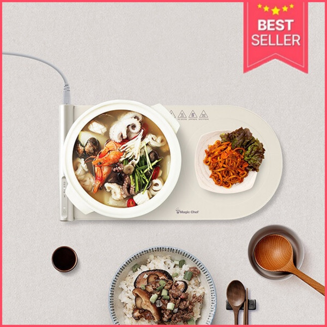 매직쉐프 푸드워머 초슬림 다이닝 음식보온 3단계온도조절 2구 5구 캠핑 배달음식, 01. 매직쉐프 푸드워머 2구