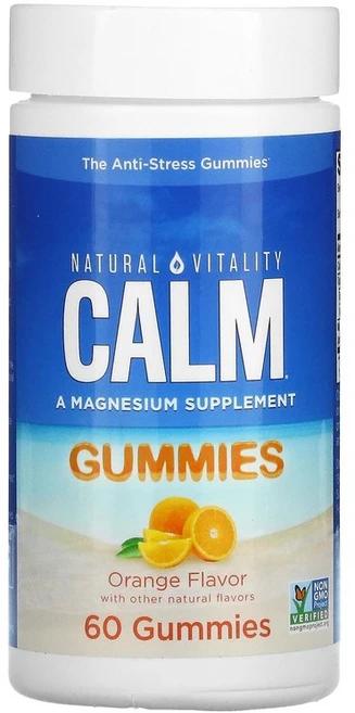 Natural Vitality 캄 디 안티스트레스 구미젤리 오렌지맛 60개, 1개, 1개 - 쿠팡