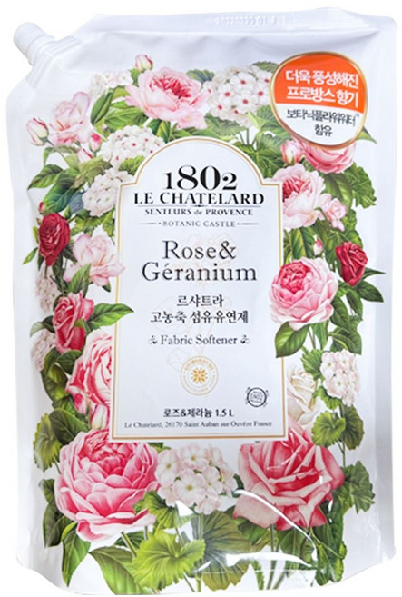 르샤트라 섬유유연제 리필 로즈 제라늄 1.5L_ 20267666EA