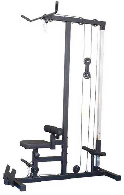 가정용 렛풀다운 머신 헬스장 덤벨 그립 케이블 벤치, 1개, 블랙 렛풀다운 머신