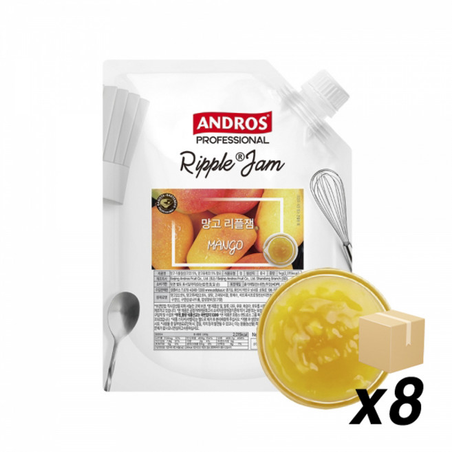앤드로스 망고 리플잼, 1kg, 8개