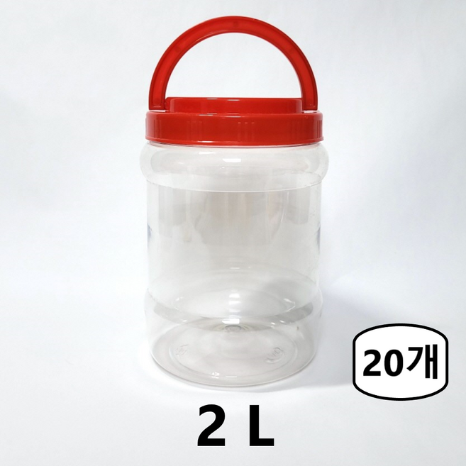 젓갈통 2L 핸들 대광구통 된장통 고추장통 페트용기 배송비X 에스디상사, 20개