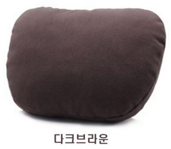 소울랜드 그랜저 전용 순정형 프리이엄 목쿠션 머리쿠션 2개, 브라운(2개)