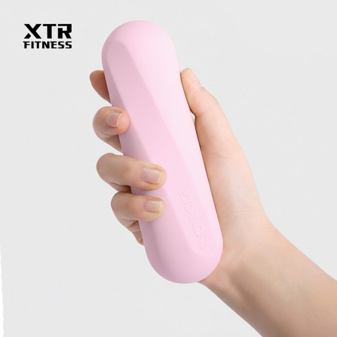 XTR 논슬립 실리콘 아령 여성용 홈트 덤벨, 2개, 1kg