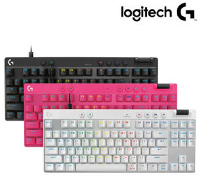 로지텍 G PRO X TKL RAPID 래피드 유선 게이밍 키보드, 마그네틱축(자석축), RPO X TKL PAPID (로지텍 정품), 화이트