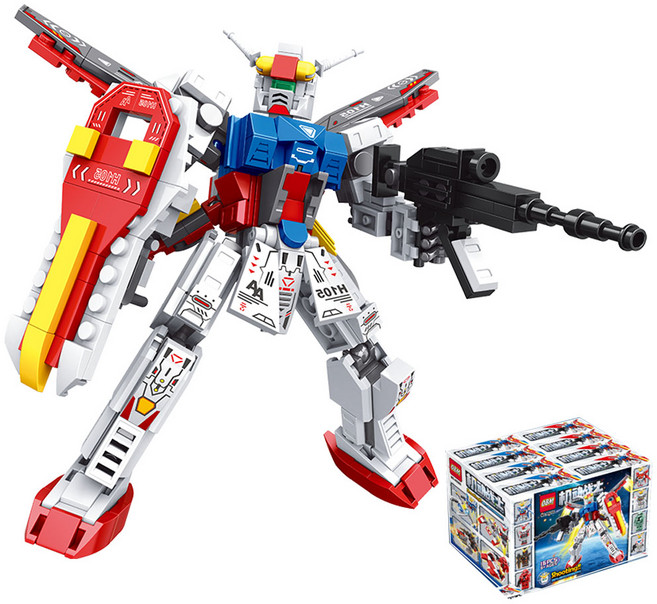 토브릭 슈퍼 로보트 로봇 변신 합체 블럭 남아 어린이 단체 장난감 선물, 1개