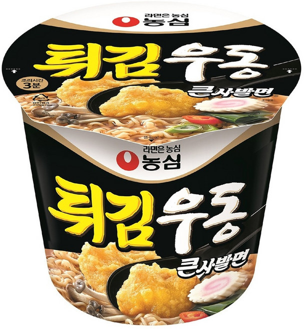 농심 튀김우동 큰사발 111g X 16