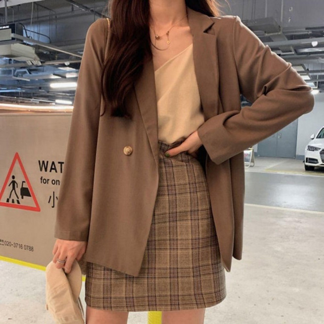 여성 오버핏 블레이저 자켓 여자 봄 가을자켓 2컬러 가을