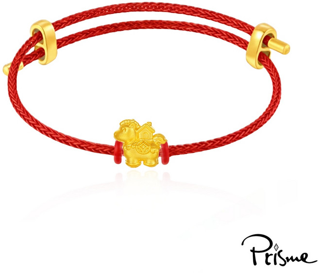 Prisme 999純金串飾手鍊 招財進寶 馬年限定
